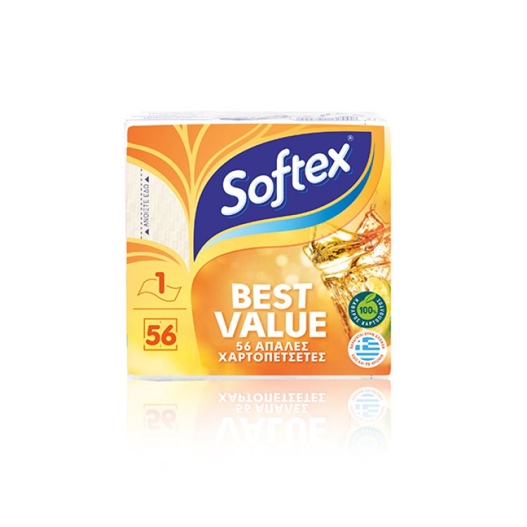 SOFTEX ΧΑΡΤΟΠΕΤΣΕΤΕΣ 30X30 32X56Φ