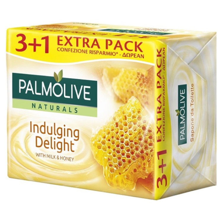 ΣΑΠΟΥΝΙ PALMOLIVE ΜΕΛΙ-ΓΑΛΑ 90ΓΡ (3+1)