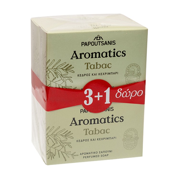 AROMATICS ΣΑΠΟΥΝΙ 125ΓΡ (3+1) TABAC
