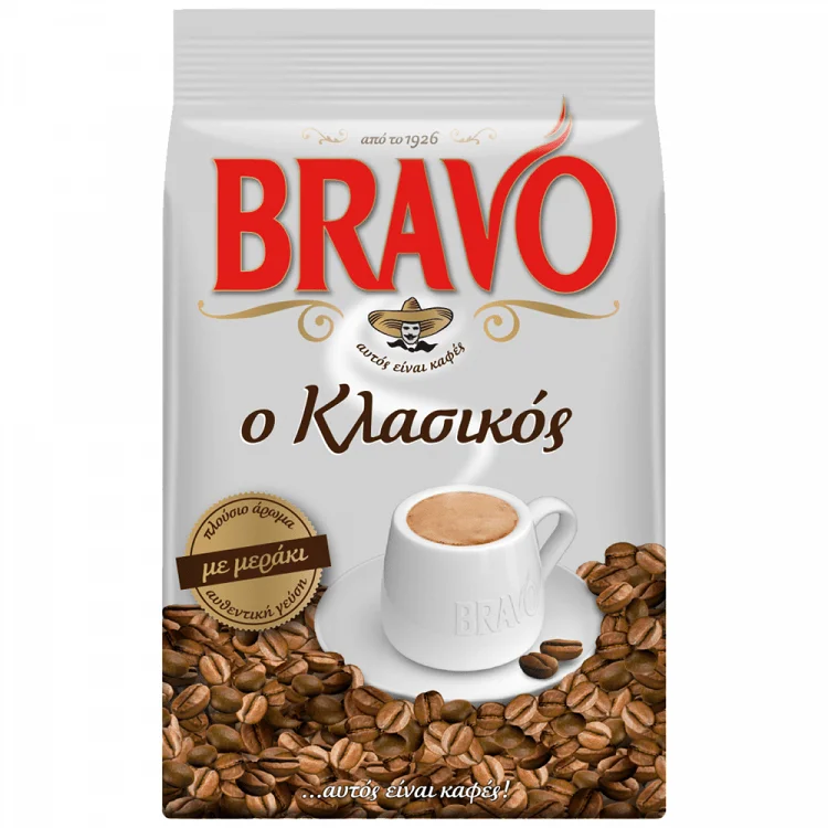 BRAVO ΕΛΛΗΝΙΚΟΣ ΚΑΦΕΣ ΚΛΑΣΙΚΟΣ 10Χ95 ΓΡ