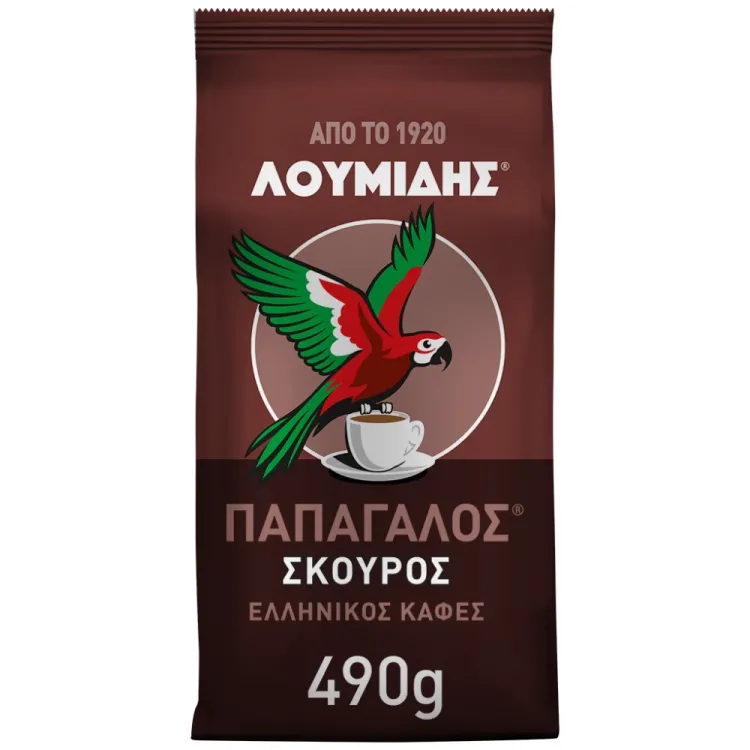 ΛΟΥΜΙΔΗΣ ΠΑΠΑΓΑΛΟΣ ΕΛΛΗΝΙΚΟΣ ΚΑΦΕΣ ΣΚΟΥΡΟ 490ΓΡ