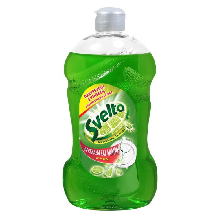 SVELTO ΥΓΡΟ ΠΙΑΤΩΝ LEMON (ΠΡΑΣΙΝΟ) 14X500ML