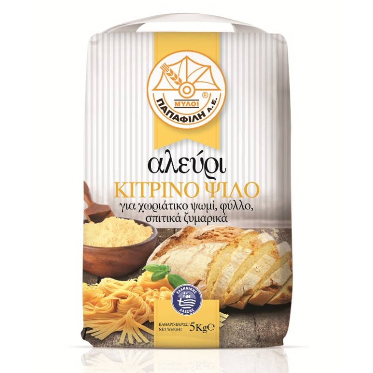 ΠΑΠΑΦΙΛΗ ΑΛΕΥΡΙ ΚΙΤΡΙΝΟ 2X5ΚΙΛΩΝ