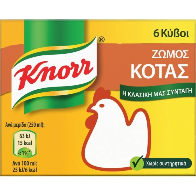 KNORR ΚΥΒΟΙ ΚΟΤΑ 24Χ6ΤΕΜ