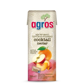 ΑΓΡΟΣ ΧΥΜΟΣ 3ΦΡΟΥΤΑ(ΚΟΚΤΕΙΛ) 27Χ250ML