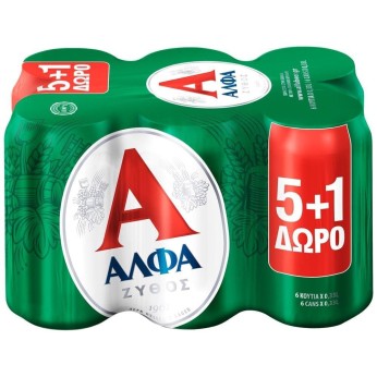 ΑΛΦΑ ΜΠΥΡΑ 4Χ6(5+1) 330ML