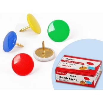 FOSKA ΠΙΝΕΖΕΣ ΧΡΩΜ/ΤΕΣ 10X100ΤΕΜ