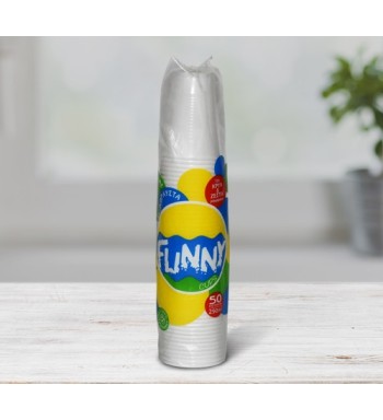 FUNNY ΠΟΤΗΡΙ ΠΛΑΣΤΙΚΟ ΜΕΓ. ΝΕΡΟΥ 290ML 70Χ50ΤΕΜ.
