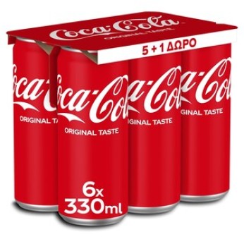 ΚΟΚΑ ΚΟΛΑ 4X6(5+1) 330ML