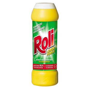 ROLI ΣΚΟΝΗ ΓΕΝ. ΚΑΘΑΡΙΣΜΟΥ LEMON (ΚΙΤΡΙΝΟ) 24X500GR
