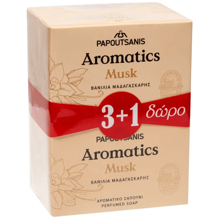 AROMATICS ΣΑΠΟΥΝΙ 125ΓΡ (3+1) MUSK