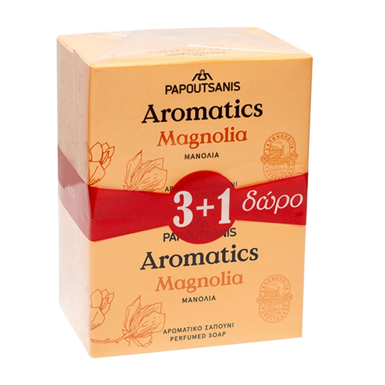 AROMATICS ΣΑΠΟΥΝΙ 125ΓΡ (3+1) MAGNOLIA
