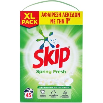 SKIP ΣΚΟΝΗ ΠΛΥΝΤΗΡΙΟΥ ΚΟΥΤΙ SPRING FRESH (ΠΡΑΣΙΝΟ) 50Μ 2,925KG SKIP ΣΚΟΝΗ ΠΛΥΝΤΗΡΙΟΥ ΚΟΥΤΙ SPRING FRESH (ΠΡΑΣΙΝΟ) 50Μ 2,925KG