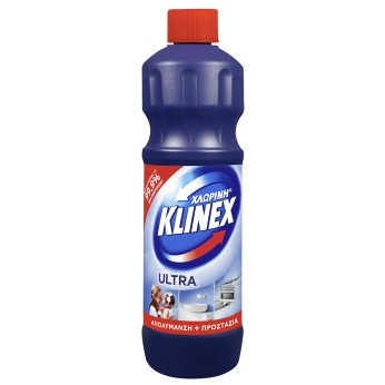 KLINEX ΧΛΩΡΙΝΗ ULTRA REGULAR (ΜΠΛΕ) 15X750ML KLINEX ΧΛΩΡΙΝΗ ULTRA REGULAR (ΜΠΛΕ) 15X750ML