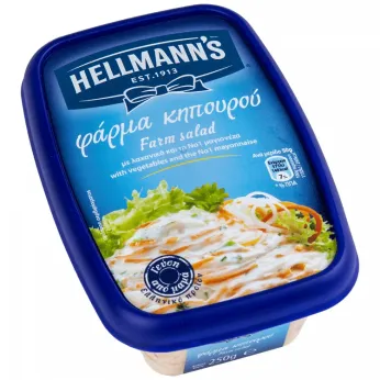 HELLMANN'S FARMA ΚΗΠΟΥΡΟΥ 250ΓΡ 6ΤΕΜ 1,5ΚΙΛ