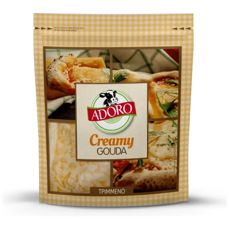 ADORO CREAMY GOUDA ΤΡΙΜΜΕΝΗ 12Χ200ΓΡ.