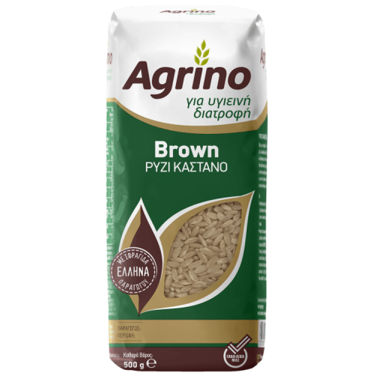 AGRINO ΡΥΖΙ BROWN 12X500GR