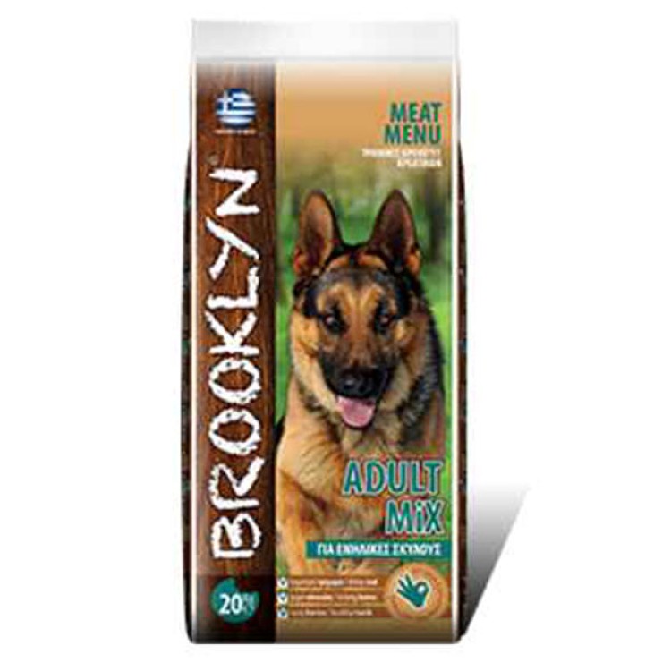 BROOKLYN ΣΚΥΛΟΤΡΟΦΗ ΞΗΡΑ ADULT (MIX) 20KG BROOKLYN ΣΚΥΛΟΤΡΟΦΗ ΞΗΡΑ ADULT (MIX) 20KG