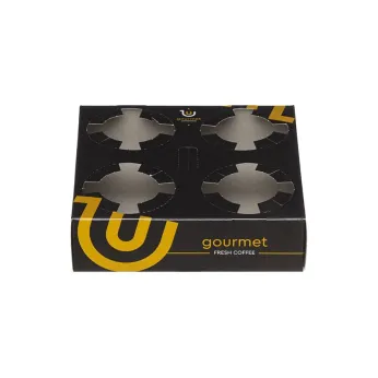 ΠΟΤΗΡΟΘΗΚΗ 4 ΘΕΣΕΩΝ ΜΑΥΡΗ GOURMET 10Χ50ΤΕΜ