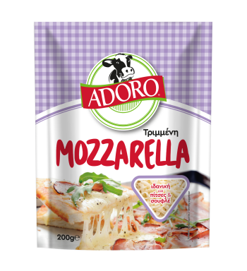 ADORO MOZZARELLA ΤΡΙΜΜΕΝΗ 12Χ200ΓΡ