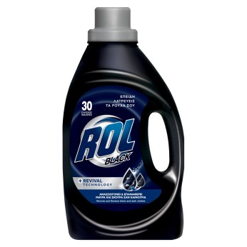ROL BLACK ΥΓΡΟ ΠΛΥΝΤΗΡΙΟΥ 30Μ 8Χ1440ML ROL BLACK ΥΓΡΟ ΠΛΥΝΤΗΡΙΟΥ 30Μ 8Χ1440ML
