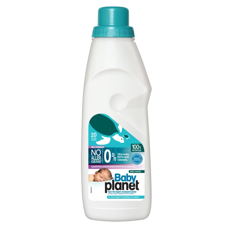 BABY PLANET ΥΓΡΟ ΠΛΥΝΤΗΡΙΟΥ BABY POWDER 20MEZ 12Χ1160ML