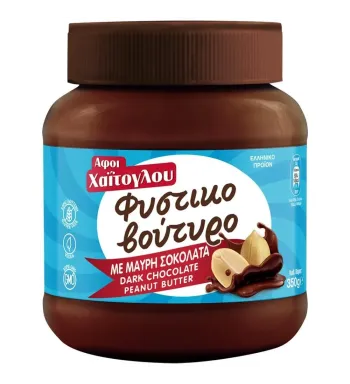 ΧΑΪΤΟΓΛΟΥ ΦΥΣΤΙΚΟΒΟΥΤΥΡΟ ΜΑΥΡΗ ΣΟΚΟΛΑΤΑ ΧΩΡΙΣ ΓΛΟΥΤ. 12Χ350gr