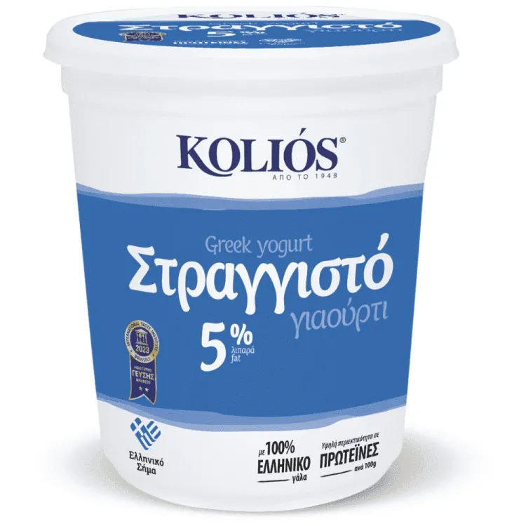 ΚΟΛΙΟΣ ΓΙΑΟΥΡΤΙ ΣΤΡΑΓΓΙΣΤΟ (5%) 6Χ850ΓΡ