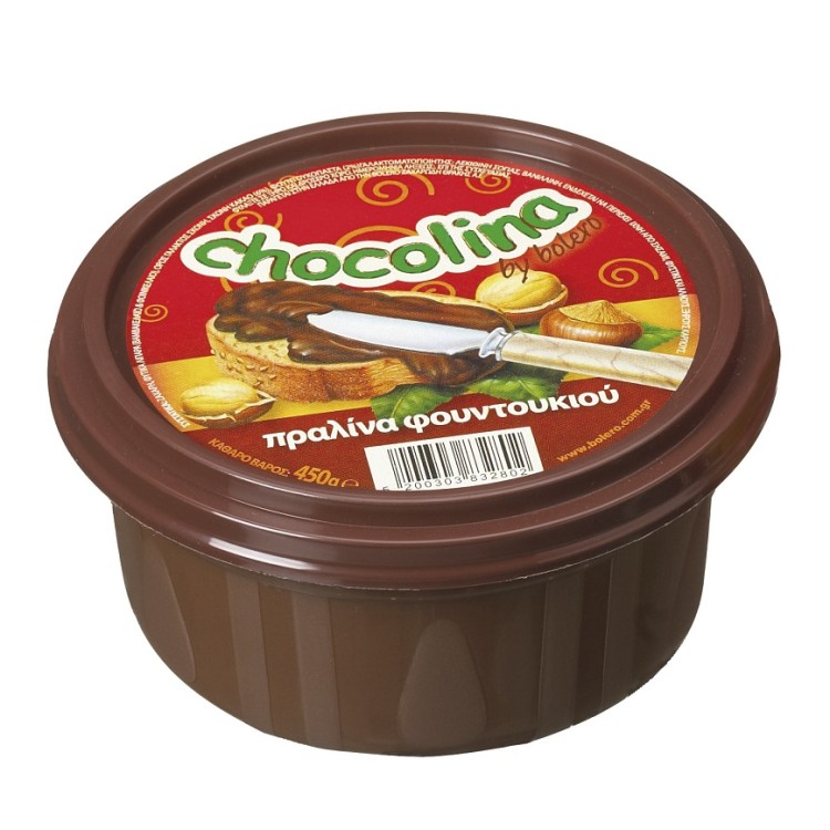 CHOCOLINA ΠΡΑΛΙΝΑ ΦΟΥΝΤΟΥΚΙΟΥ 12Χ450ΓΡ