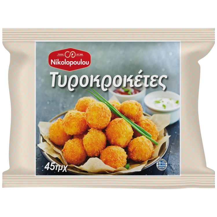 NIKOLOPOULOU ΤΥΡΟΚΡΟΚΕΤΕΣ ΜΕ ΗΜΙΣΚΛΗΡΑ ΤΥΡΙΑ HORECA 3X1,035KG (45TMX) Μ.Μ