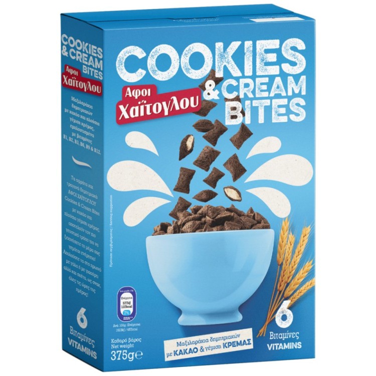 ΧΑΙΤΟΓΛΟΥ COOKIES & CREAM BITES ΜΑΞΙΛΑΡΑΚΙΑ 8Χ375γρ