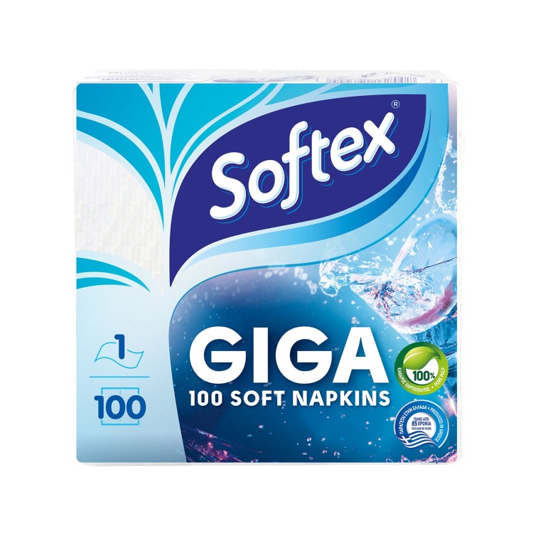 SOFTEX GIGA ΧΑΡΤΟΠΕΤΣΕΤΕΣ 30X30 24X100Φ SOFTEX GIGA ΧΑΡΤΟΠΕΤΣΕΤΕΣ 30X30 24X100Φ