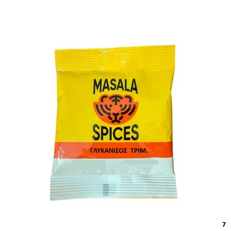MASALA SPICES ΓΛΥΚΑΝΙΣΟ ΤΡΙΜΜΕΝΟ ΦΑΚΕΛΑΚΙ 20Χ50ΓΡ