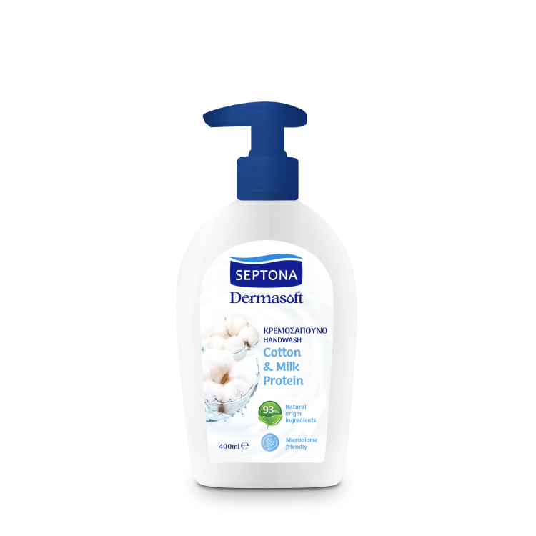 SEPTONA ΚΡΕΜΟΣΑΠΟΥΝΟ ΑΝΤΛΙΑ COTTON 12X400ML
