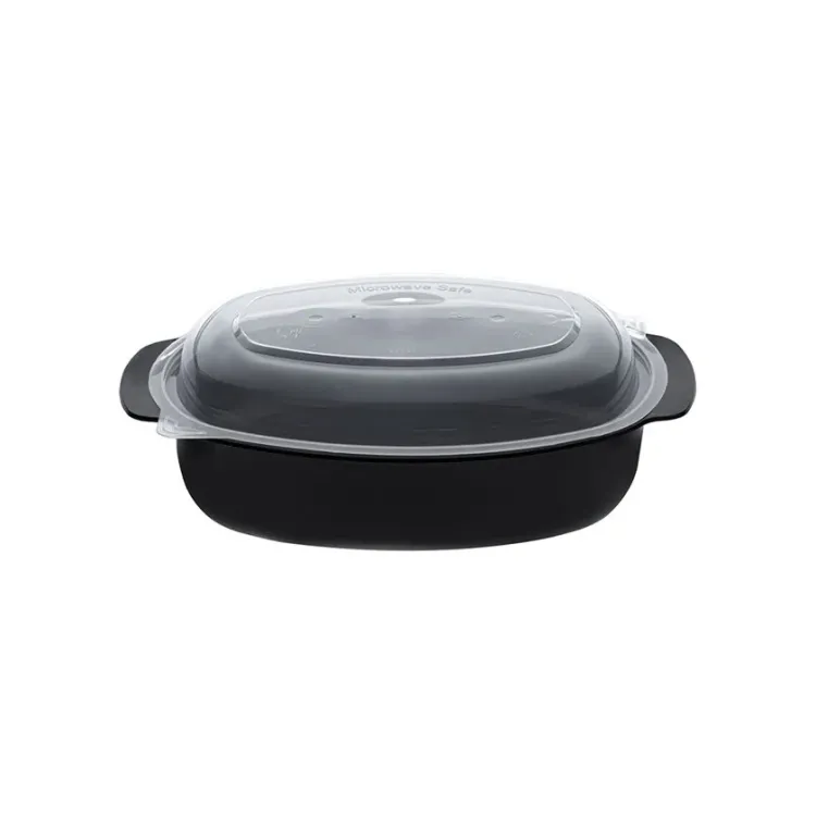 ΣΚΕΥΟΣ MICROWAVE 950CC ΠΑΡ/ΜΟ ΟΒΑΛ ΜΑΥΡΟ & ΚΑΠΑΚΙ ΔΙΑΦΑΝΟ 3/50ΤΕΜ