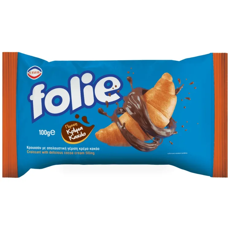FOLIE ΚΑΚΑΟ ΚΡΟΥΑΣΑΝ 20Χ100GR