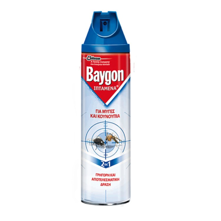 BAYGON (ΜΠΛΕ) ΑΕΡΟΖΟΛ ΕΝΤΟΜΟΚΤΟΝΟ 12Χ300ML