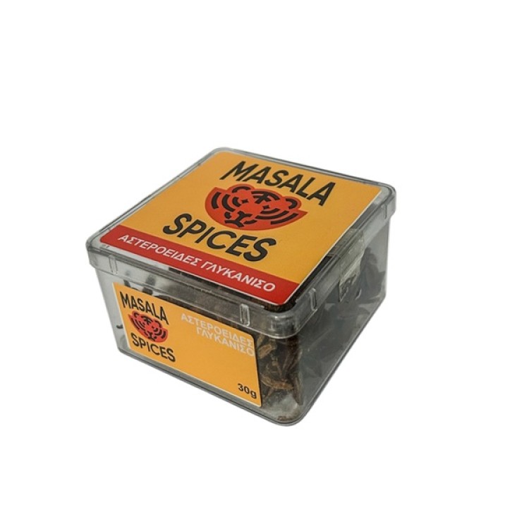 MASALA SPICES ΓΛΥΚΑΝΙΣΟΣ ΑΣΤΕΡΟΕΙΔΗΣ ΚΑΣΕΤΙΝΑ 30ΓΡ
