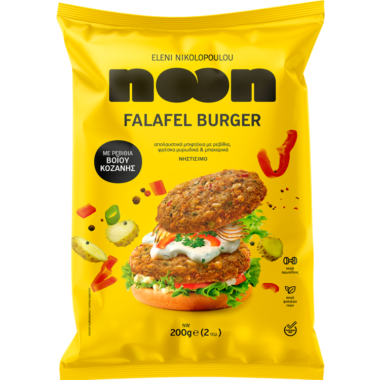 NIKOLOPOULOU NOON FALAFEL ΜΕ ΡΕΒΙΘΙΑ BURGER 14Χ200GR