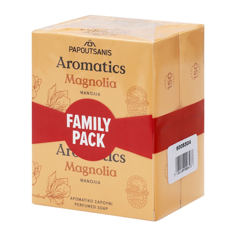 AROMATICS ΣΑΠΟΥΝΙ FAMILY 4PACK 4X125GR MAGNOLIA