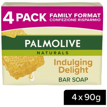 PALMOLIVE ΣΑΠΟΥΝΙ 4ΠΛΟ 4X90GR ΜΕΛΙ-ΓΑΛΑ