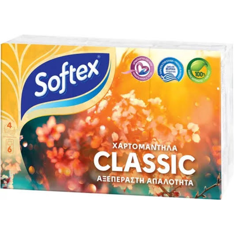 SOFTEX CLASSIC ΧΑΡΤΟΜΑΝΤΗΛΑ ΤΣΕΠΗΣ 4Φ 48Χ6Φ