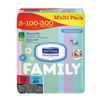 SEPTONA ΜΩΡΟΜΑΝΤΗΛΑ FAMILY (MULTIPACK,ΤΡΙΠΛΟ) 3X100TEΜ